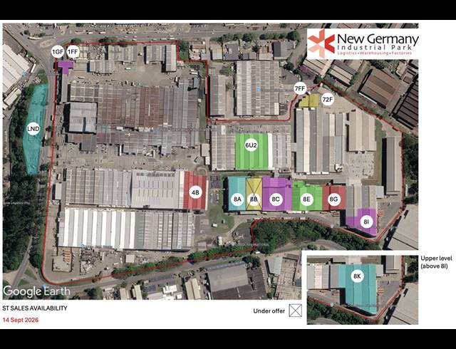 4,465M² WAREHOUSE FOR SALE IN NEW GERMANY